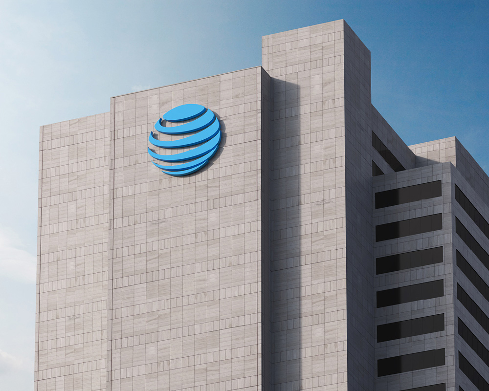 AT&T budynek i nowe logo