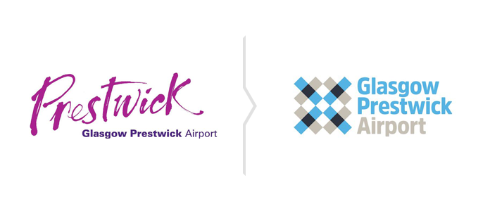 Glasgow Prestwick Airport logo rebranding