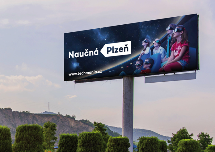 Billboard z logo Pilzna