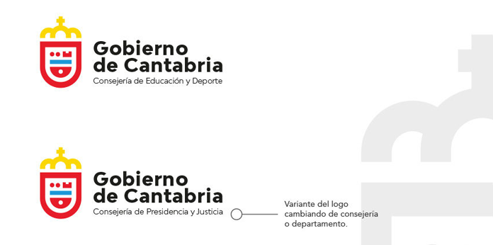 Wersje uzupełniające logo Cantabria