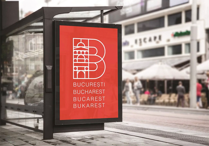 Przystanek z nowym logo - Bukareszt