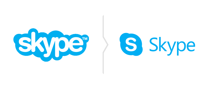 Zmiana logo Skype - nowy znak