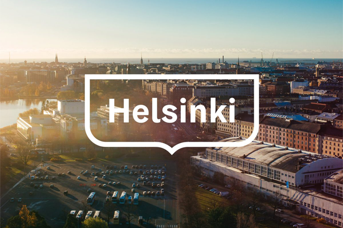 Nowe logo Helsinek (na tle miasta)