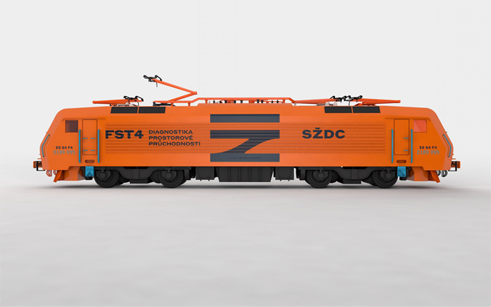Pociąg SŽDC - nowe logo