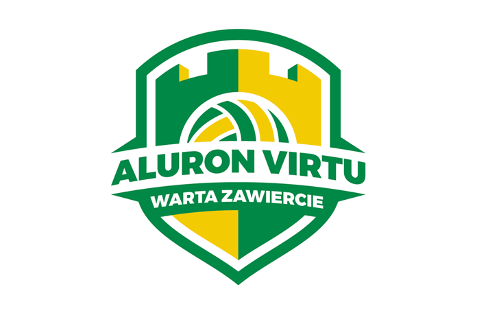 Nowe logo Aluron Virtu Warta Zawiercie