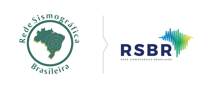 Nowe logo Rede Sismográfica Brasileira - rebranding
