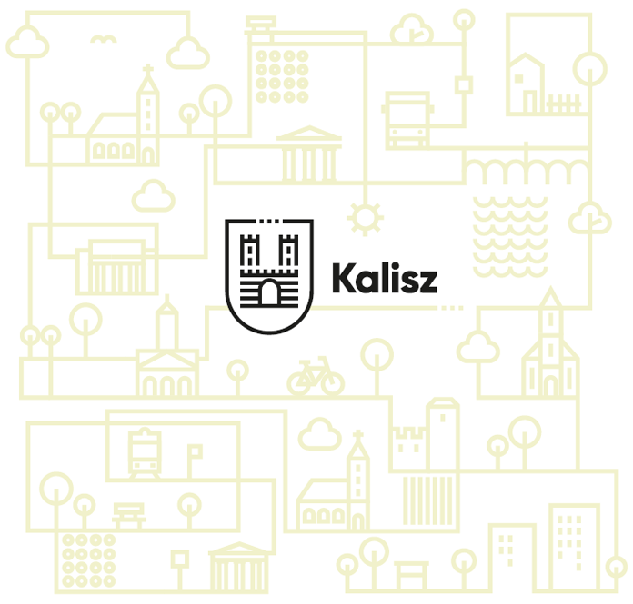 Grafika prezentująca nowe logo Kalisza