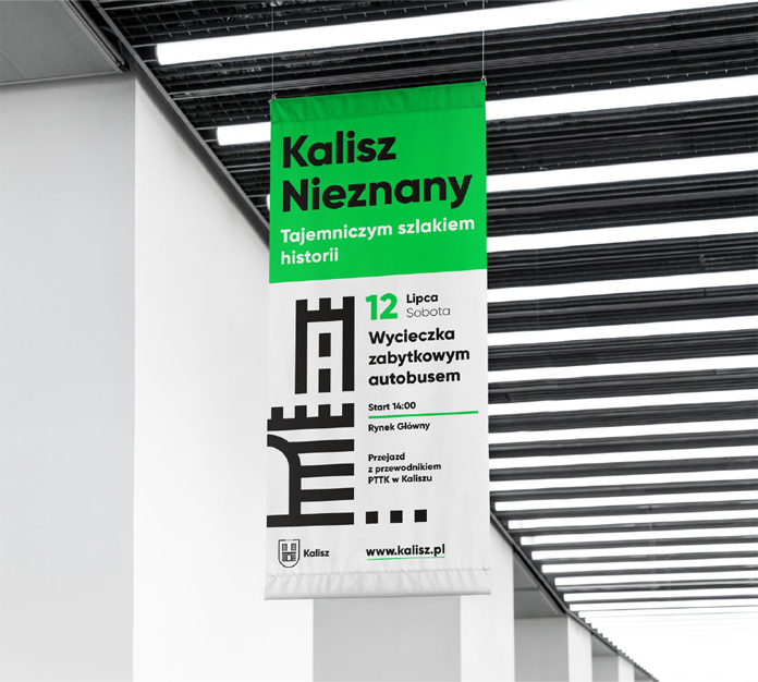 Plakat - element nowej identyfikacji miasta Kalisz