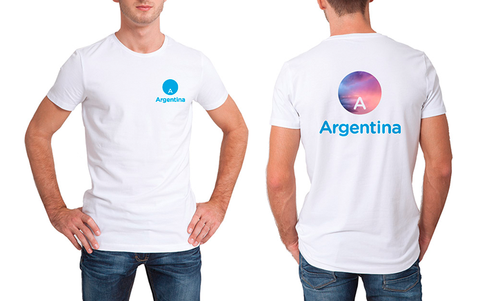 Koszulka z nowym logo Argentyny
