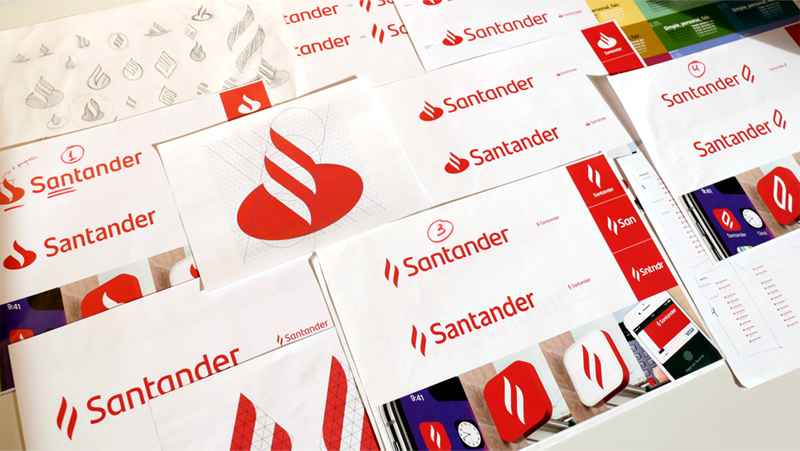 Santander Bank rebranding by Interbrand
