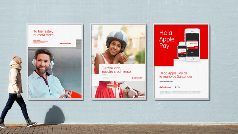 Nowe materiały wizualne Santander