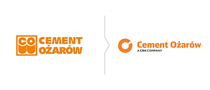 Rebranding marki Cement Ożarów - nowe logo