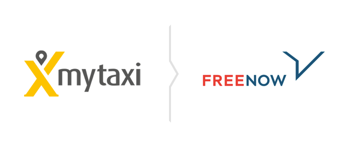 Rebranding mytaxi - nowa marka FREE NOW logo