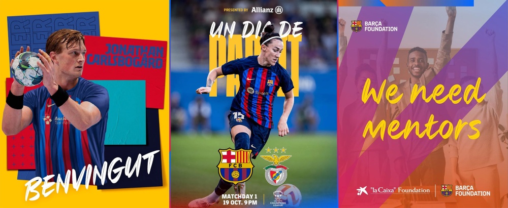 Prezentacja użycia nowej typografii FC Barcelona Brush