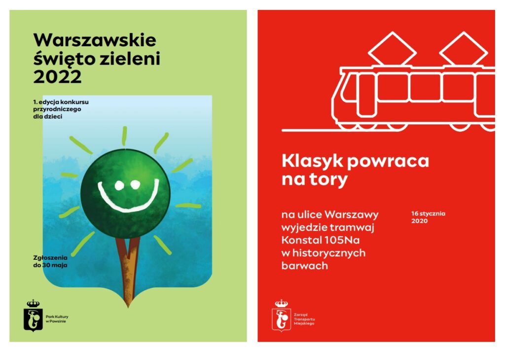 Nowa identyfikacja Warszawy - plakaty