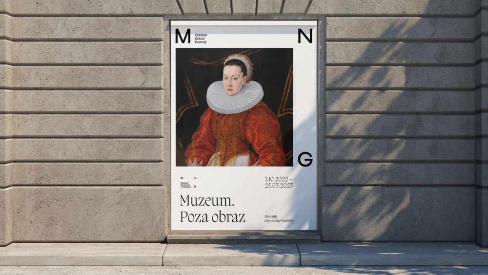 Rebranding Muzeum Narodowe w Gdańsku - plakat nowe logo