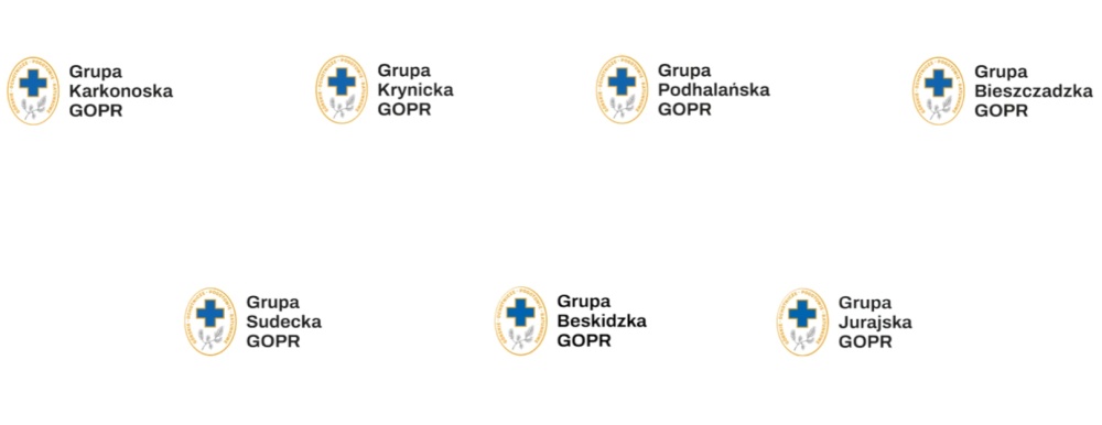 Rebranding GOPR - znaki oddziałów regionalnych