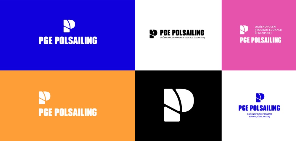 Warianty nowego logo PGE PolSailing
