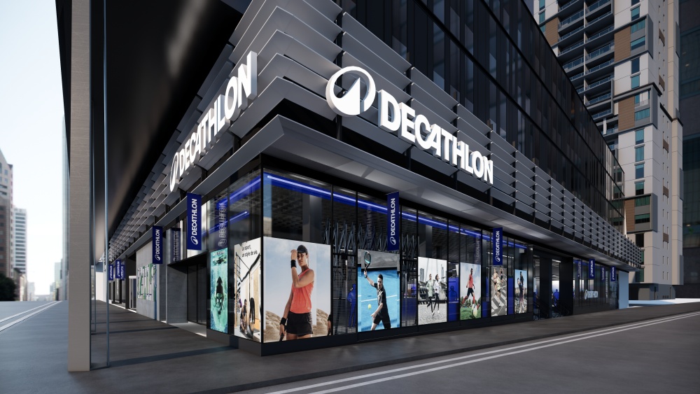 Rebranding Decathlon - nowe logo na sklepie